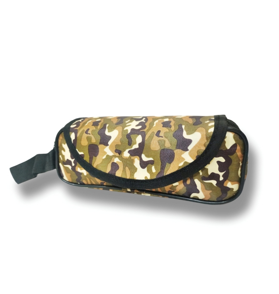 Student's Multi-Colored Camouflage Pouch Stationery Case - Set of 1